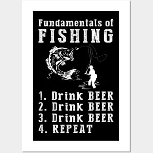 Angling & Ale: Reeling in Laughter Tee Posters and Art